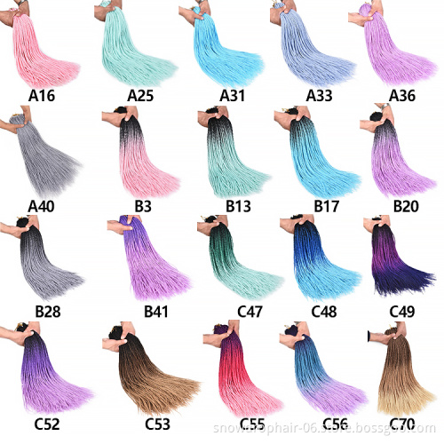 Julianna Hair 24" Box Braids Long Accessories Crochet Hair Extension For Box Braids